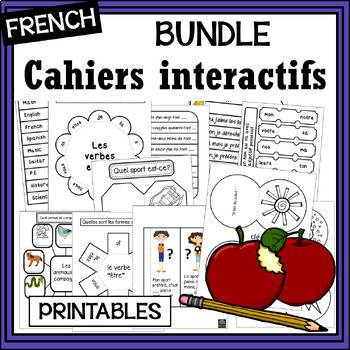 Preview of French Interactive Notebook BUNDLE - cahier interactif