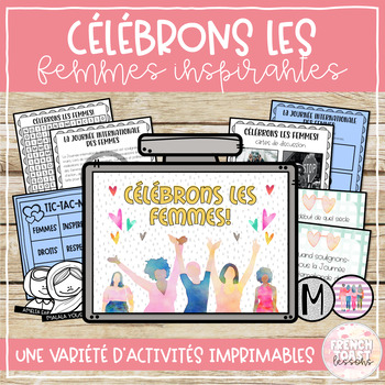 Preview of French International Women's Day Printable Activities | Women History Month