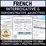 French Interrogative and Demonstrative Adjectives - Activi