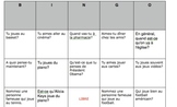 French Interview Bingo Preposition and Article Contractions