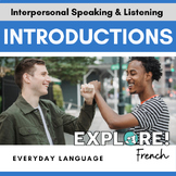 French | Introductions & Greetings: EDITABLE Engaging, Low