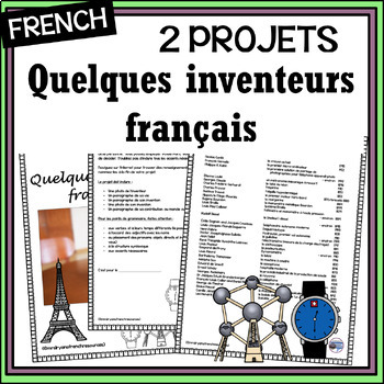 Preview of French Inventors Project–Internet/Webquest Activity