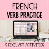 French Irregular Verbs: 20 Pixel Art Activites