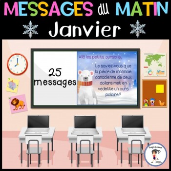 Preview of French January Morning Messages | Messages du matin de janvier