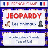 French Jeopardy PPT Game! - French Animals / Les Animaux -