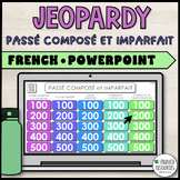 French Jeopardy verb game - le passé composé et l'imparfait