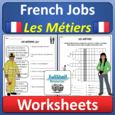 French Jobs and Occupations Les Métiers Worksheets and Puz