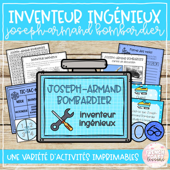 Preview of French Joseph-Armand Bombardier Printable Activities | L'hiver