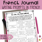 French Journal Writing Ideas - Mon journal quotidien (90 w