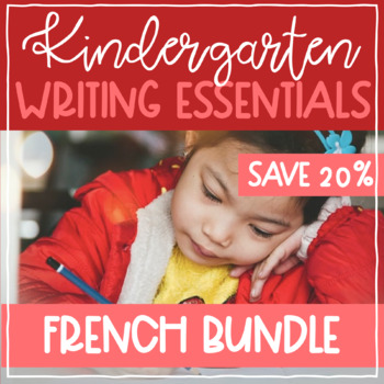 Preview of French Kindergarten Writing Bundle