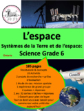 French: "L'espace", Sciences, Grade 6, 185 pages