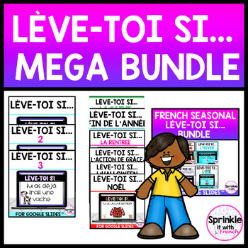 Preview of French Lève-toi si... Mega Bundle | French Stand Up Sit Down Bundle