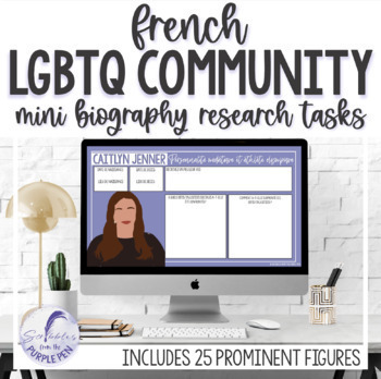 Preview of French LGBTQ Community Mini Research Tasks - Digital Version