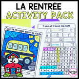 La Rentrée Activity Pack | French Back to School J'ai Fini