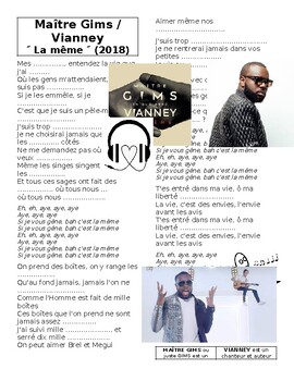 Preview of French "La meme" Vianney and Maitre Gims song