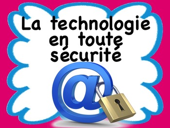 Preview of French: "La technologie en toute sécurité", Etiquettes, French