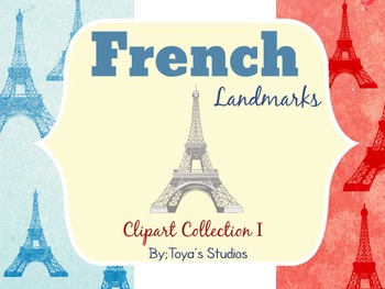 Preview of French Landmarks Clipart Collection I