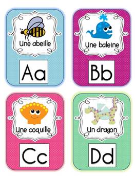 French Language Alphabet Cards By The Kinder Nest Tpt
