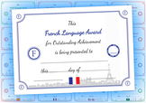 French Language Award Certificate
