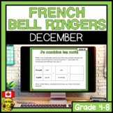 French Language Bell Ringers | décembre | FRENCH