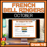 French Language Bell Ringers | octobre | FRENCH