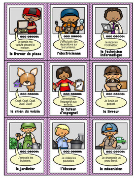 French Vocabulary & Grammar Game—