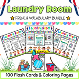 French Laundry Room Coloring Pages & Flashcards BUNDLE for