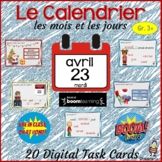 French: Le Calendrier - mois et jours: BOOM cards: Digital