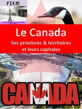 Preview of French: Le Canada: Ses provinces, territoires et capitales: 5 activities