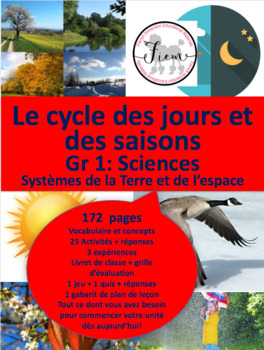 Preview of French: Le cycle des jours et des saisons, Gr.1, Sciences, 172 slides