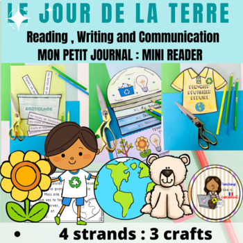 Preview of French : Le jour de la Terre / Earth day : Mini reader , Writing and Crafts