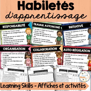Preview of French Learning Skills - Ontario - Habiletés d'apprentissage