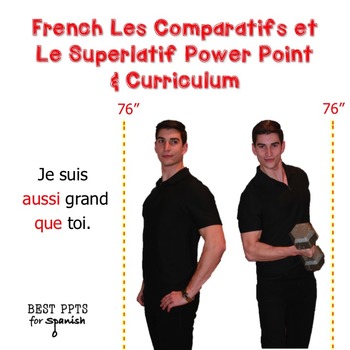 Preview of French Comparisons Les Comparatifs et Le Superlatif PowerPoint, Curriculum