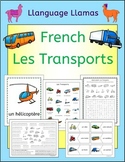 French Les Transports vehicles vocabulary activities puzzles