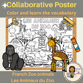 French Les animaux du Zoo Vocabulaire | Zoo animals Collab