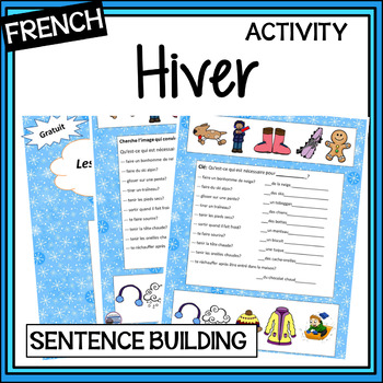 Preview of French Winter/Hiver-Les joies d’hiver – Winter Activities