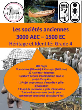 Preview of French: "Les sociétés anciennes 3000BCE-1500CE" UPDATED