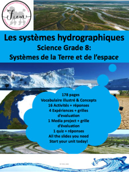 Preview of French: "Les systèmes hydrographiques", Sciences, Grade 8, 178 slides