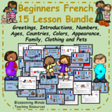 French Lesson Bundle : 15 lessons