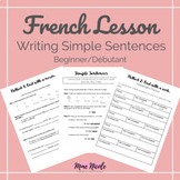 French Lesson: How to Write Simple Sentences