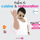 French: Let's talk about cuisine and restaurants