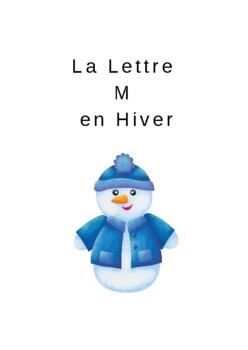 Preview of French Letter M Winter Booklet