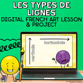 French Line Art Digital Lesson | Les Types de Lignes