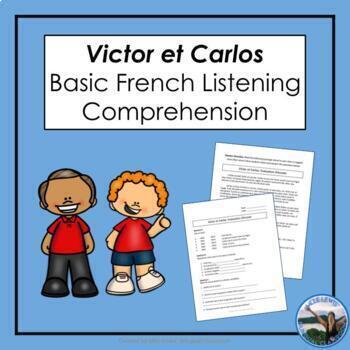 Preview of French Listening Comprehension Passage Assessment