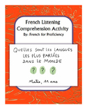 French Listening Comprehension for 1jour1actu video: les langues