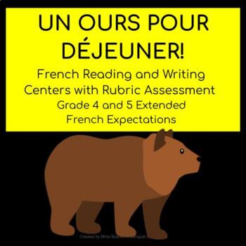 Preview of French Literacy Centres with Rubric
