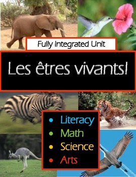 Preview of French Living Things & Sorting Integrated Unit, Printable Resources, Worksheets