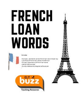 Preview of French Loan Words. Academic. Test Preparation. Vocabulary. ELA. ESL. EFL. Gifted