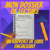 French Low prep Book Report / Dossier de lecture for 6+ Im