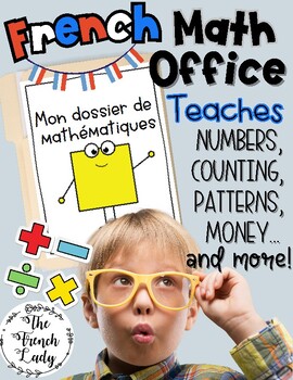 Preview of French MATH Office - File Folder Math Office - Student Reference